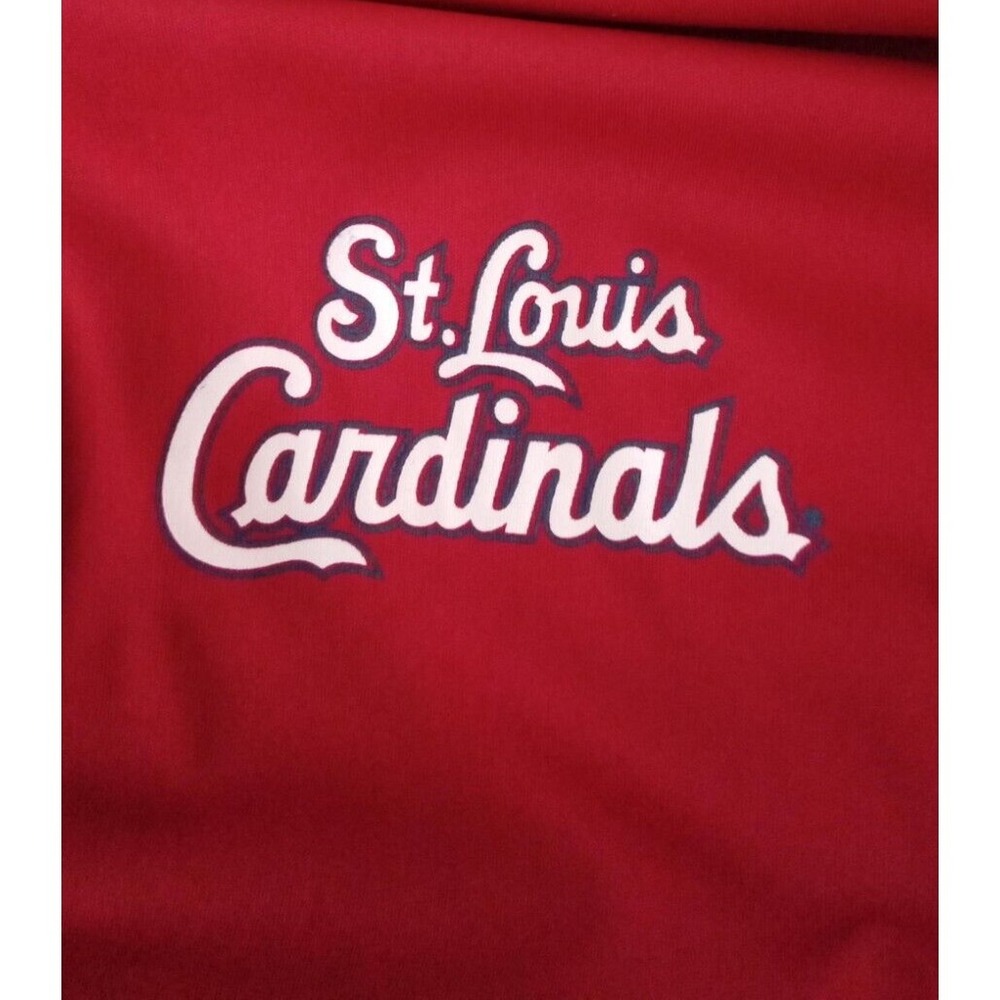 St Louis Cardinals Shirt Mens 2XT Red Majestic Polo Logo MLB Polyester Stretch